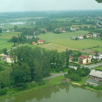 Gmina Bestwina i okolice po nawałnicy 24 czerwca 2009 z lotu ptaka